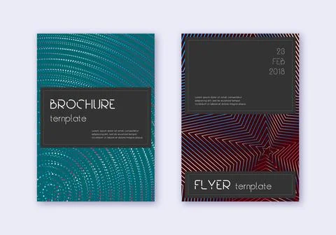 Black cover design template set. Red white blue ab イラスト素材