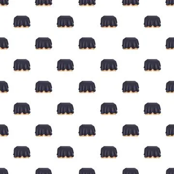 Black covered table seamless pattern background design イラスト素材