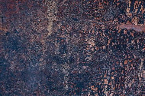 Black cracks texture. Stock Photos