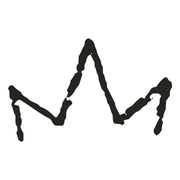 Black crayon outline crown, scribble king symbol chalk or pencil texture, kids Illustrazione stock