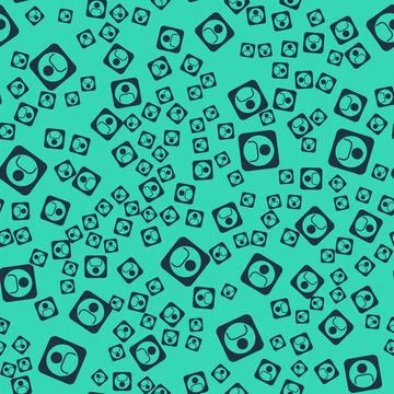 Black Create account screen icon isolated seamless pattern on green background Stock Illustration