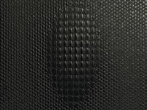 Black Crocodile Embossed Leather Texture, Premium Exotic Reptile Skin Background Illustrazione stock