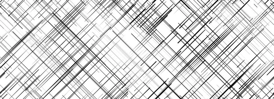 Black cross hatch seamless pattern. Diagonal line repeating texture surface Stock Illustration