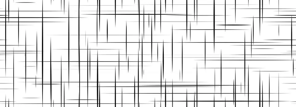Black cross hatch seamless texture. Repeated straight scratch line pattern Stock Illustration