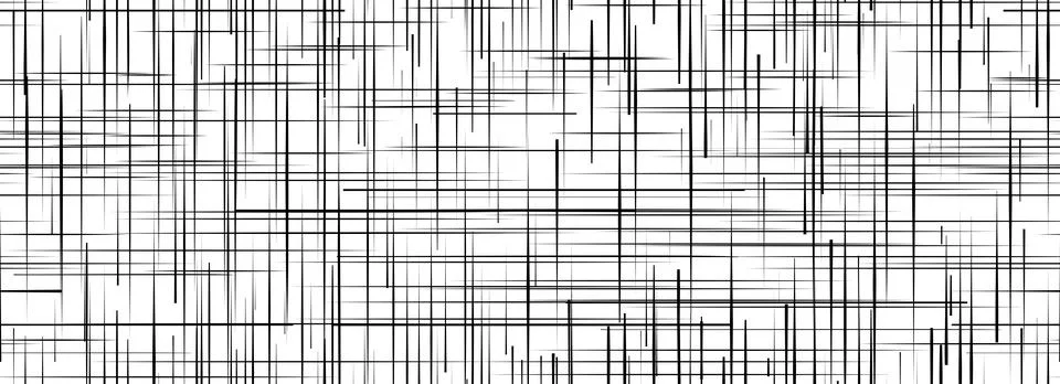 Black cross hatch seamless texture. Repeating straight scratch line pattern Stock Illustration