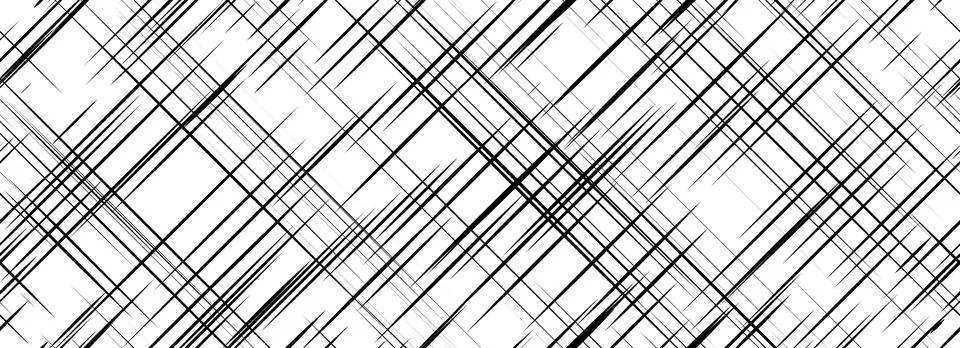 Black cross hatch seamless texture. Diagonal line repeated pattern surface Stock Illustration