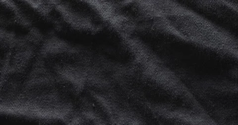 Black Crumpled Fabric Stock Footage 170728960