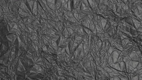 Black Crumpled Paper Stock Footage 205512575