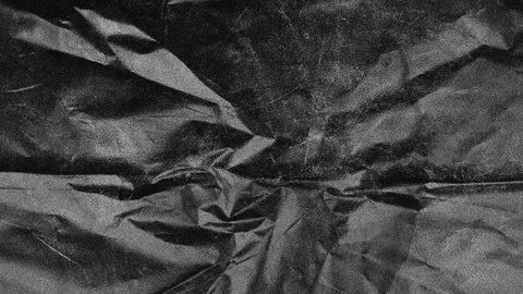 Black crumpled paper texture background Stock Footage 345045837