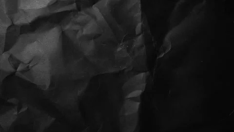 Black Crumpled Paper Texture Seamless Wrinkled Stop Motion Loop Stock Footage 310357775