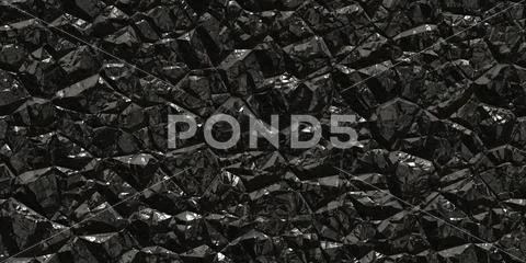 Black crystal gem wall background. Gemstone seamless pattern. Shiny colors ro Stock Photos