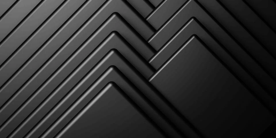 Black cube abstract texture with a staple of white blocks low key lighting Stock Illustration