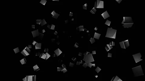 Black cube Stock Footage 152050705