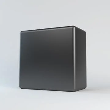 Black cube Stock Illustration