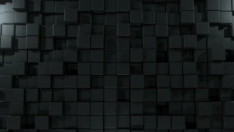 Black Cubes Abstract Background Loop Stock Footage 163875268