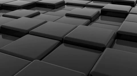 Black cubes Stock Footage 32939407