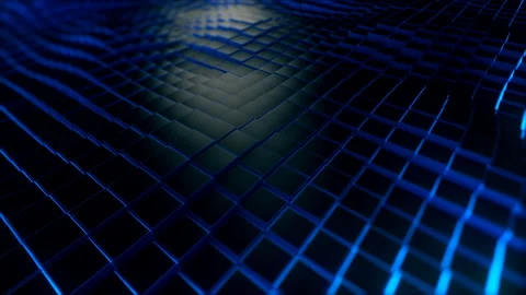 Black Cubes Glowing Background Stock Footage 116910640