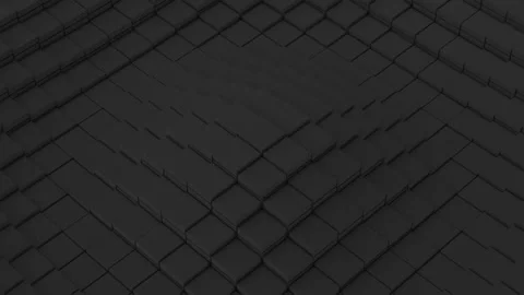 Black cubes wave motion Stock Footage 279144332