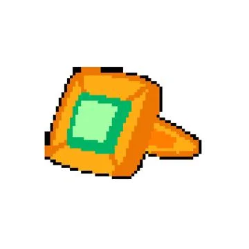 Black cufflinks pixel art vector illustration Stock Illustration