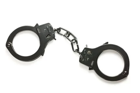 Black cuffs Stock Photos