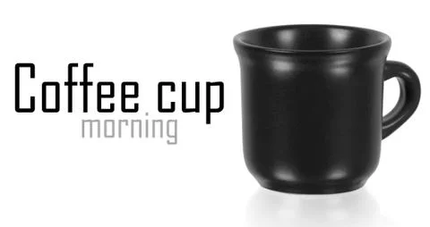 Black cup 库存插图