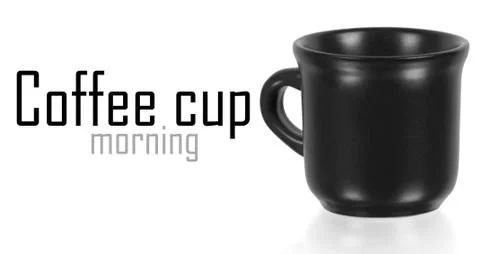 Black cup Stock Illustration