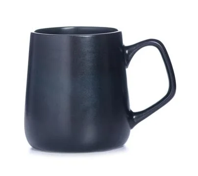 Black cup mug Stock Photos