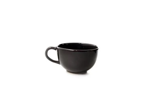 Black cup in white background Stock Photos