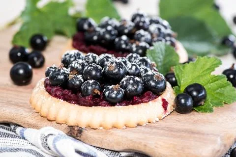 Black currant pie Stock Photos