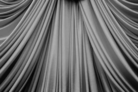 Black curtain texture Stock Photos