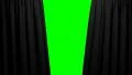 Black Curtains opening and closing stage theater cinema green screen HD Footage