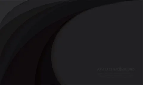 Black curve template background vector illustration EPS10 Stock Illustration