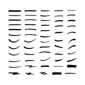 Black curved lines pattern on white background abstract msea set black line.. Stock Illustration