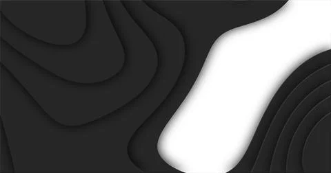 Black cutted abstract background pattern of lines and waves 스톡 일러스트