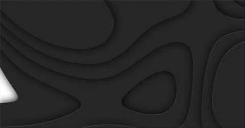Black cutted abstract background pattern of lines and waves イラスト素材