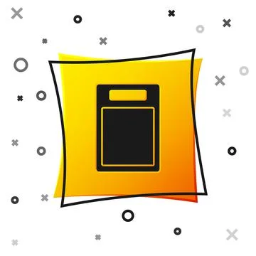 Black Cutting board icon isolated on white background. Chopping Board symbol Stock Illustration