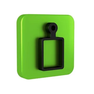 Black Cutting board icon isolated on transparent background. Chopping Board.. Stock Illustration