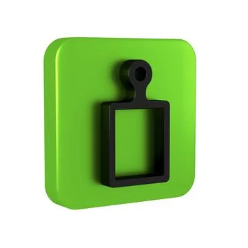Black Cutting board icon isolated on transparent background. Chopping Board.. Stock Illustration