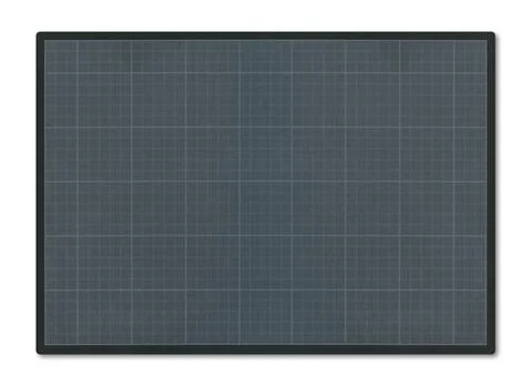 Black cutting mat isolated on white Stock Illustration