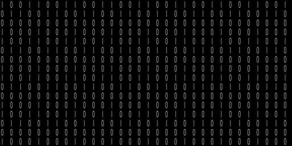 Black cyberspace texture. Numeric binary creative surface. Numeral tech des.. Stock Illustration