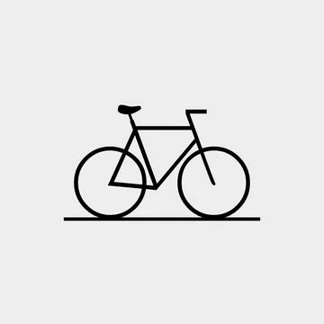 Black cycle with white background cycle icon Stock Illustration
