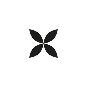Black daisy flower Y2K vector icon, blossom plant silhouette, vector bloom Stock Illustration