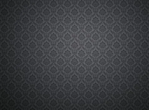 Black damask pattern background Stock Illustration