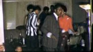 Black Dance Club Party African American 1960S Vintage Film Old Home Movie 8Mm Stock Footage