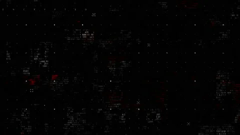 Black Dark Background with hud design glitch data information tech Stock Footage 134458551
