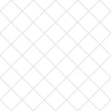 Black Dash Square Diamond Seamless on White Background. Vector Illustration Stock Illustration