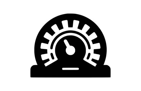 Black Dashboard icon isolated on white background. Beautiful Dashboard icon. Stock Illustration