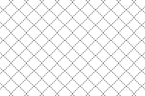 Black dashed crossing lines grid texture vector background 스톡 일러스트