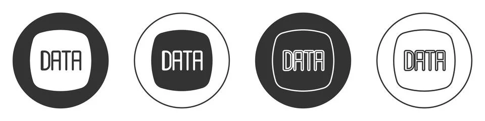 Black Data analysis icon isolated on white background. Business data analysis Stock Illustration