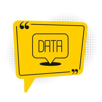 Black Data analysis icon isolated on white background. Business data analysis Illustrazione stock